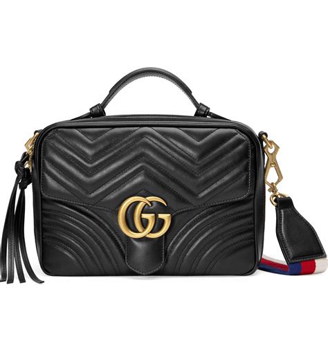 gucci black and white camera bag|Gucci marmont large camera bag.